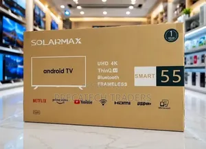 Solarmax 55" Frameless Smart TV With Bluetooth