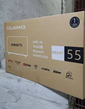 Solarmax 55" UHD Smart TV With WiFi Miracast