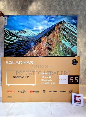 Solarmax 55 Inch Frameless Android TV-TV-Brand New