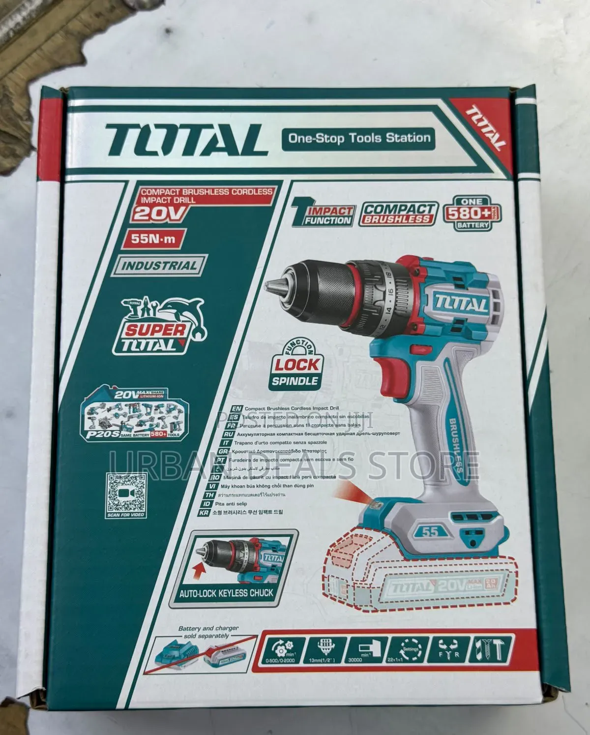 TOTAL 20V Cordless Impact Drill – TIDLI205581