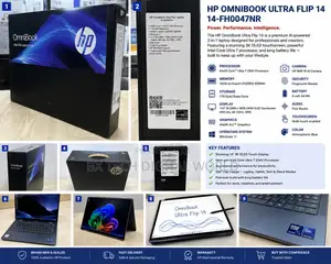 New Laptop HP OmniBook Ultra Flip 14" 16GB Intel Core Ultra 7 SSD 1T