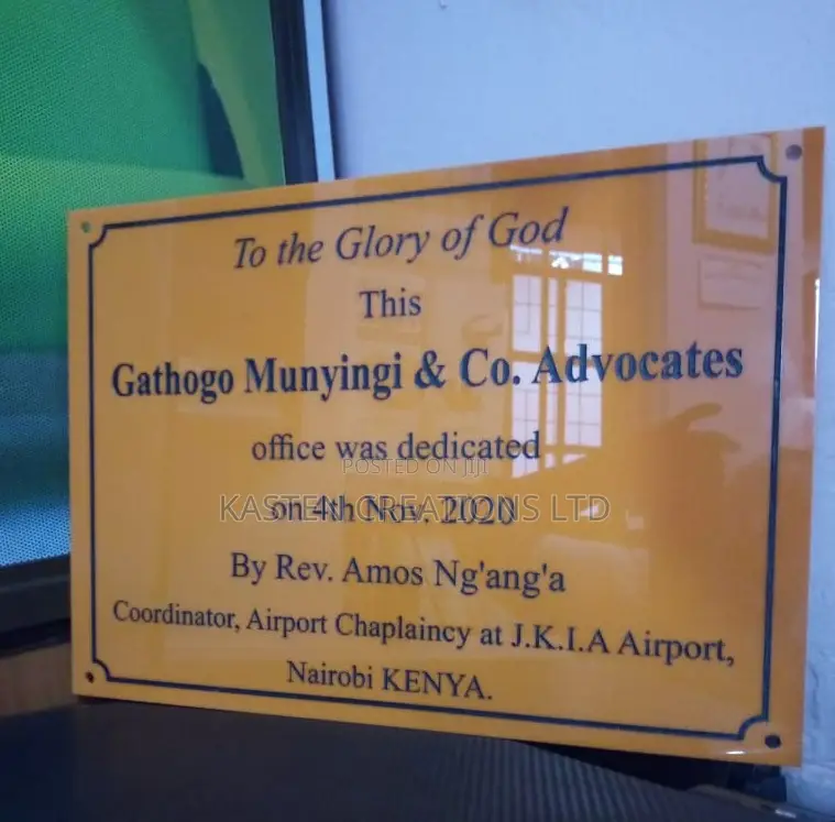 Plaques, Signs and Signages
