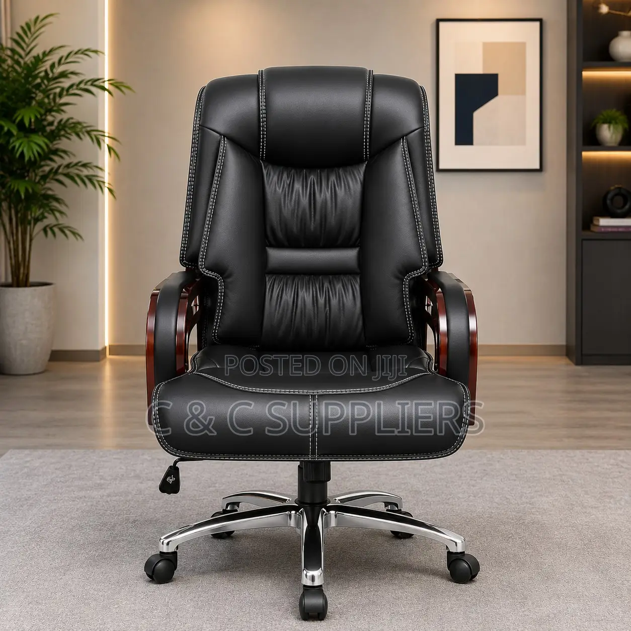 Ergonomic PU Leather Boss Office Chair.