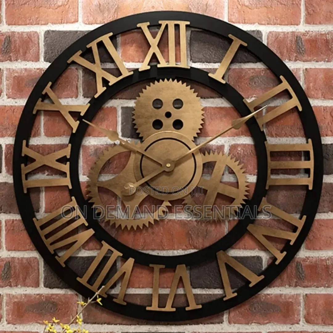 Non-Moving Gears Vintage Clock