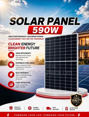 590 Watts - 49 Volts Monocrystalline All Weather Solar Panels
