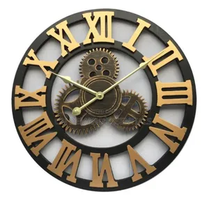 Non-Moving Gears Vintage Clock