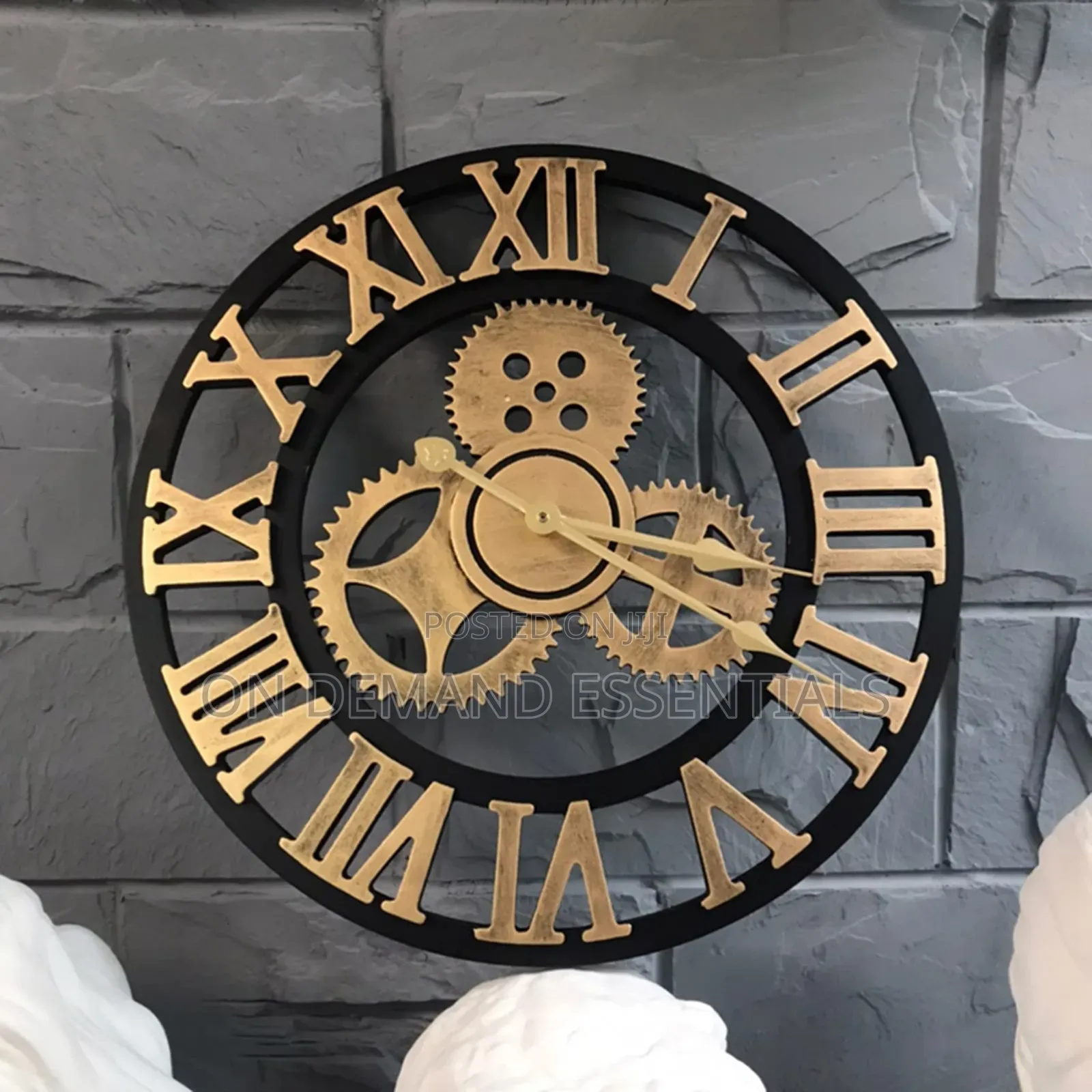 Non-Moving Gears Vintage Clock