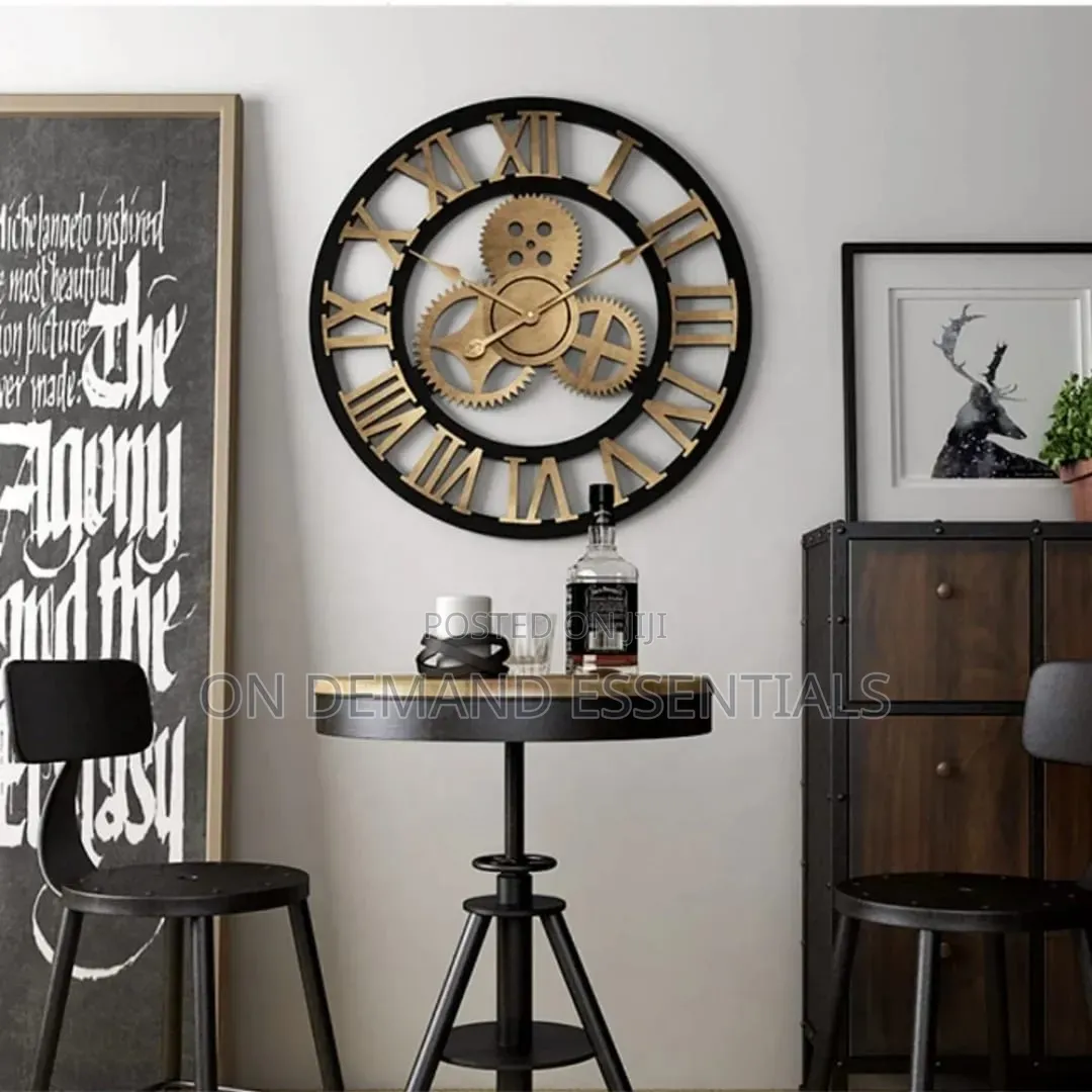 Non-Moving Gears Vintage Clock