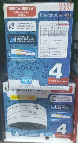 4T Enerbas Instant Shower Head