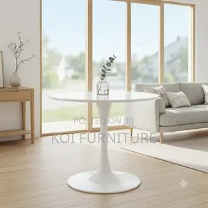 Coffee Tables; Round Home Office Marble Made Coffee Table