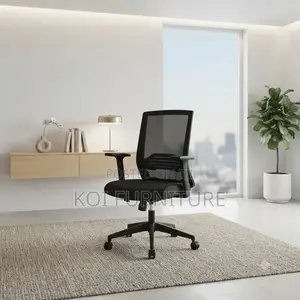 Office Chairs; Mid Back Swivel Office Chairs With Adjustable Armrests