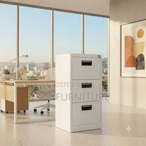 Office Cabinet; Three Drawers Steel Filing Storage Modern Cabinets