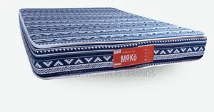 Moko Burger Mattress(bonded Foam Heavyduty)-Blue Fabric-Firm 4x6,8inch