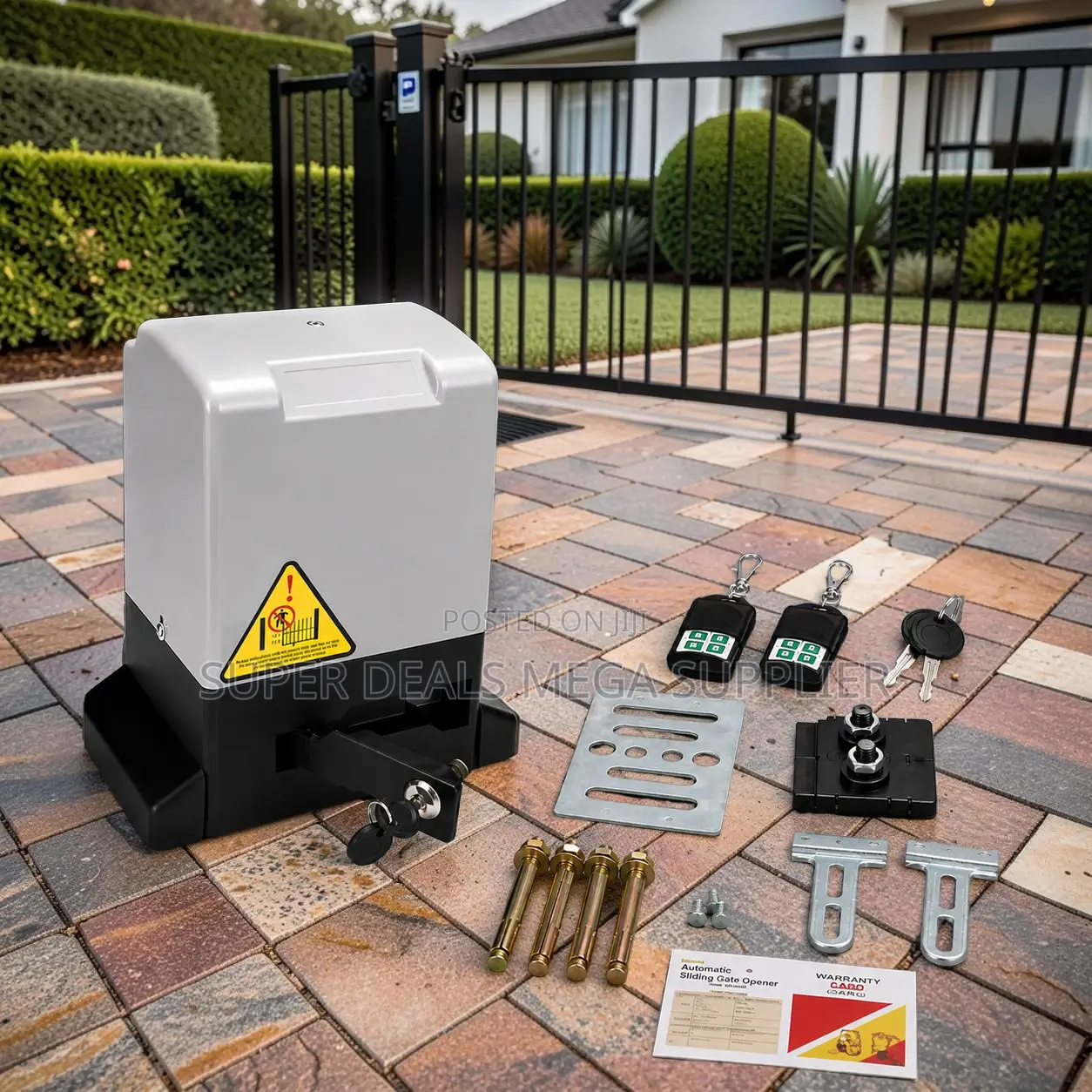 Heavy Duty Automatic Sliding Gate Opener Motor Kit With Remotes