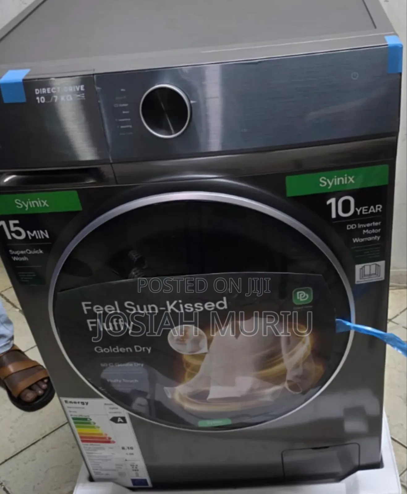 Synix 8kg Full Automatic Wash and Spin Washing Machine