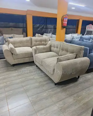 5 Seater Beige Butterfly Sofa in Utawala: Free Delivery