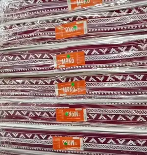 Moko Napmaster (Bonded Foam Medium Duty)-Maroon/Red Fabric) 3x6x8inch