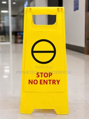 Stop No Entry Working Area Safety Sign