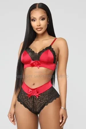 Lace Bowknot Sexy Seamless Lingerie Set