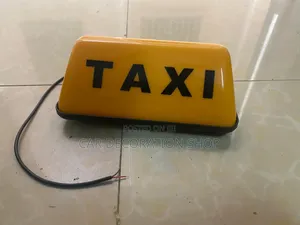12v Yellow Roof Attachment Magnetic Base Housing Taxi Lamp