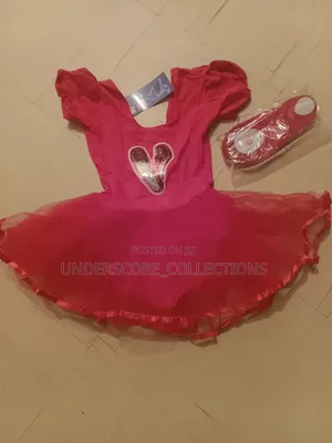 Complete Set of Red Ballet Dress,shoes and Stockings
