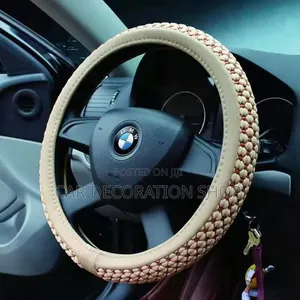 Baije Nonslip Breathable Woven Mesh Design Steering Wheel Cover