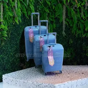 Lightweight 3 in 1 Unbreakable Rubber Suitcase Briefcase Travel Bags