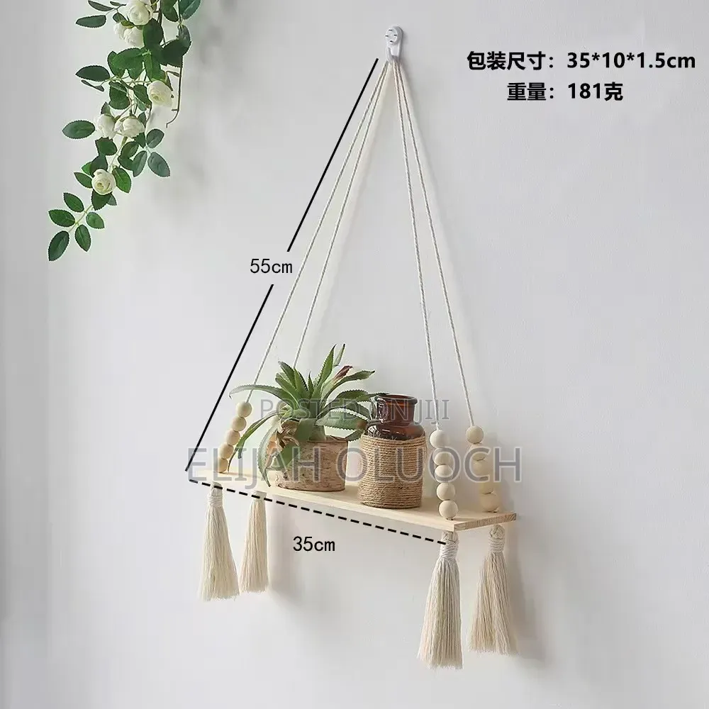 Macrame Wall Hanging Shelf