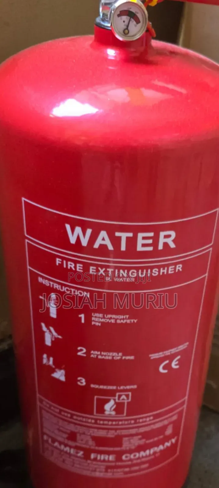 Essential Fire Safety 9l Water Fire Extinguisher