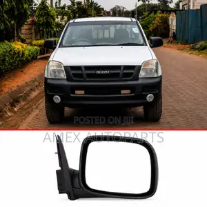 Side Mirror Isuzu DMax Pick Up 2005 Onwards Black Manual