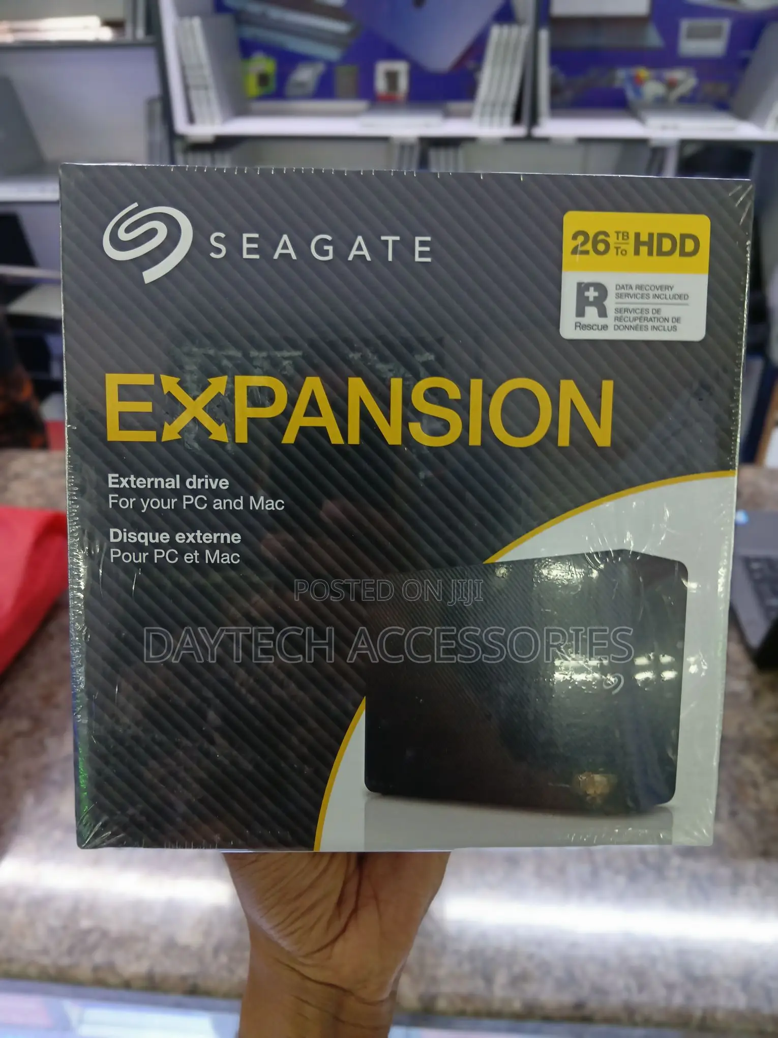 Seagate Expansion Desktop 26TB HDD.