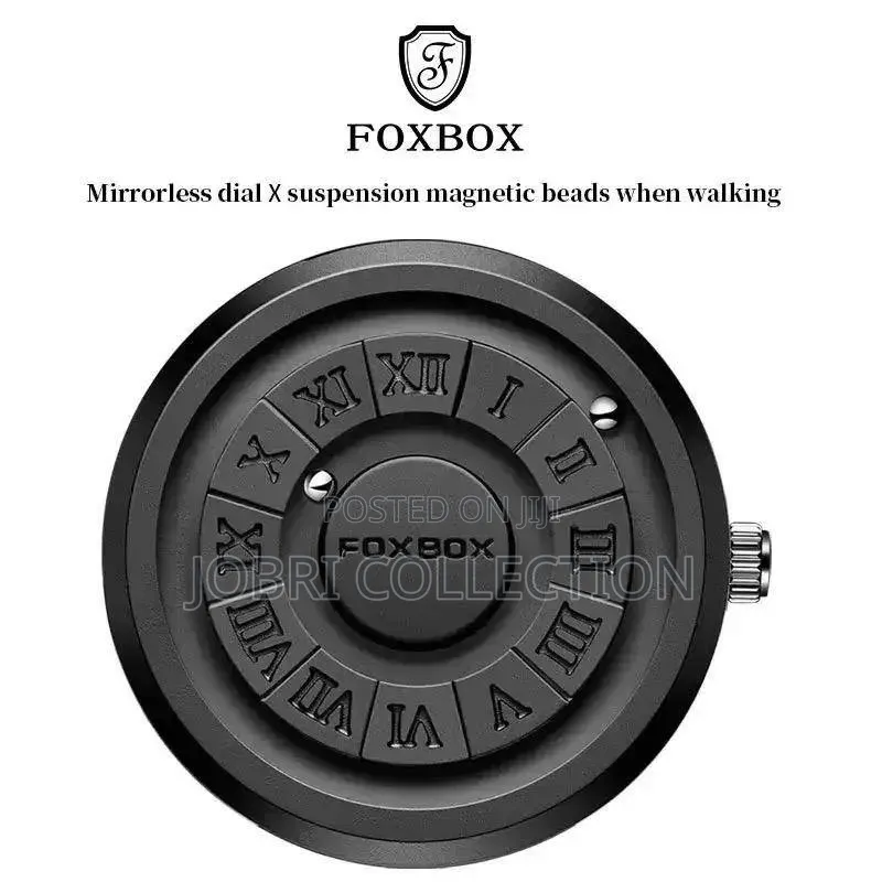 Black Foxbox Magnetic Gents Wrist Watch
