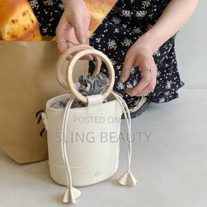 Cream Bucket Handbag