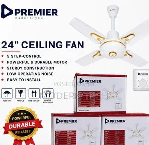 Premier 24-Inch Ceiling Fan – 5 Steps Control