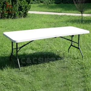 Home Office Foldable Plastic Table-180cm