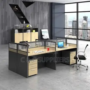 4 Person Office Workstation.