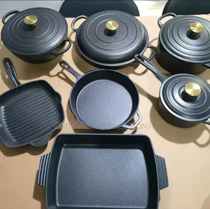 Cast Iron Pots and Pans Set