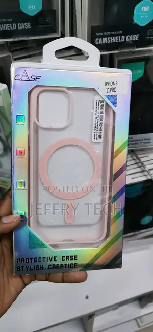 iPhone 11 Pro Protective Case Features a Pink Magnetic Ring
