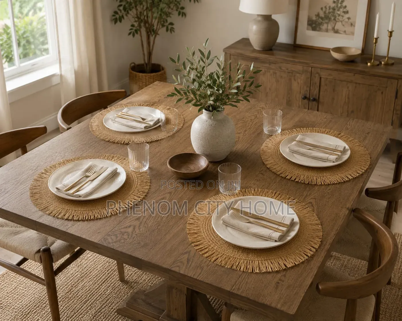 Natural Jute Round Tablemats