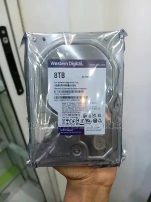 8TB Western Digital WD Purple Surveillance Hard Drive.