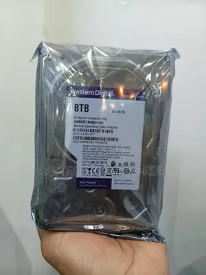 Western Digital 8TB WD Purple Surveillance Internal Hard Drive in Grey