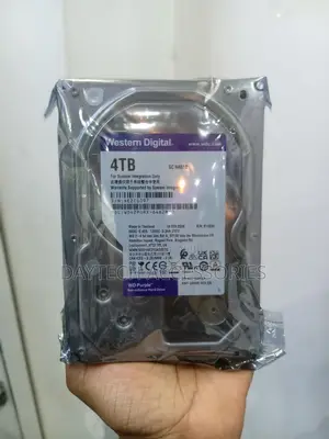 Western Digital WD Purple 4TB Surveillance Hard Disk Drive.
