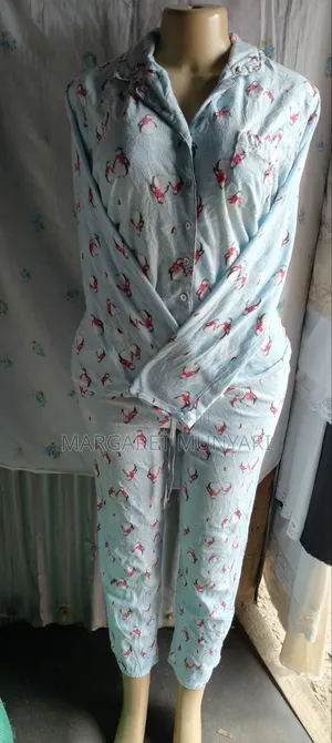 Light Gray and Star Blue Fleeze Pajamas Wears
