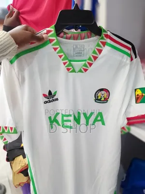 Kenyan Harambee Stars White Jersey
