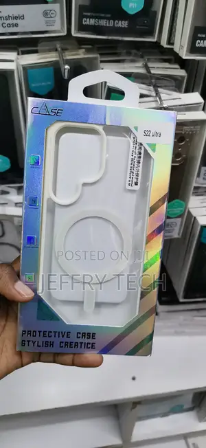 Samsung Galaxy S22 Ultra, White Mixacs Phone Case