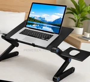 Elevated Adjustable Laptop Stand With Mouse Pad