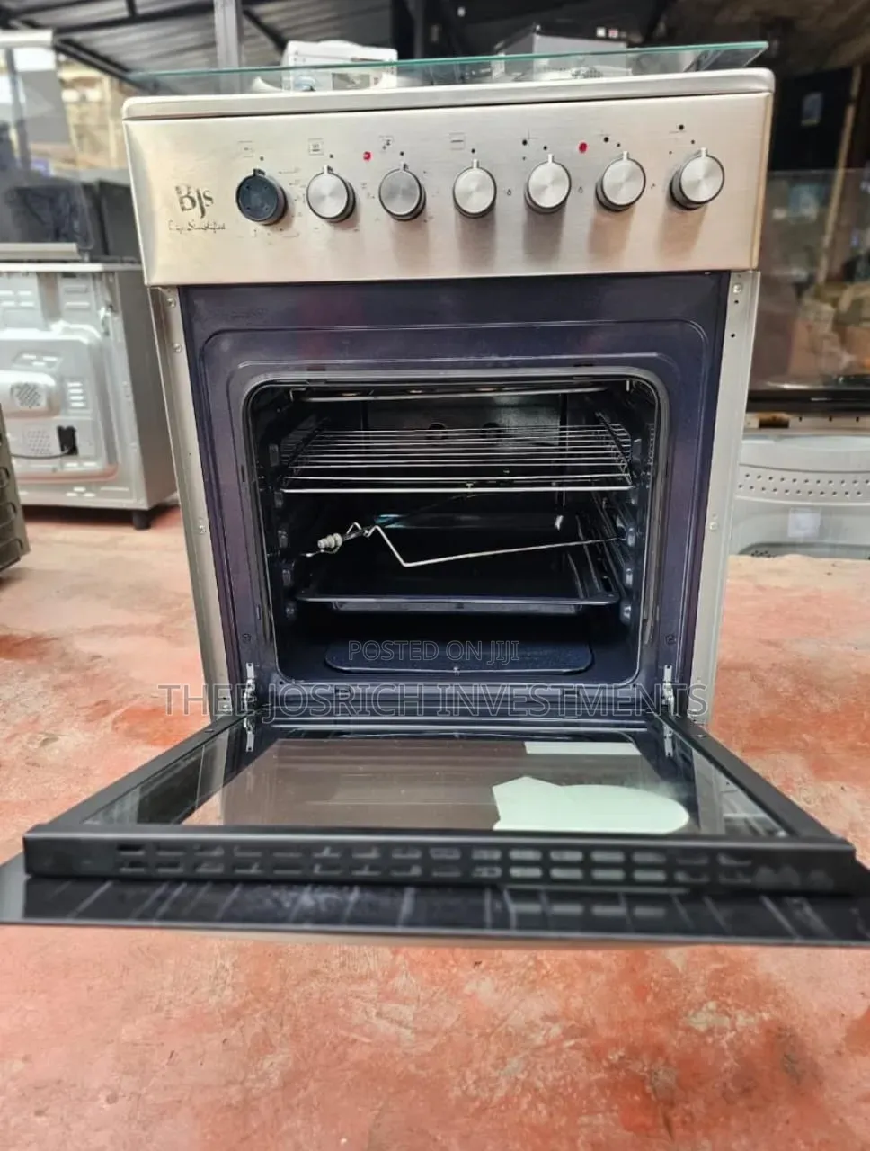 60*60 BJS Cooker 3+1 Standing Cooker With Wok Burner