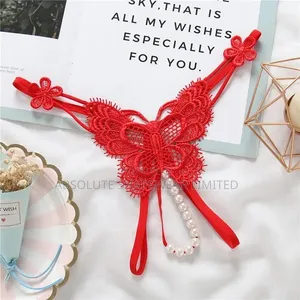 Beaded Pearl G-String Thongs
