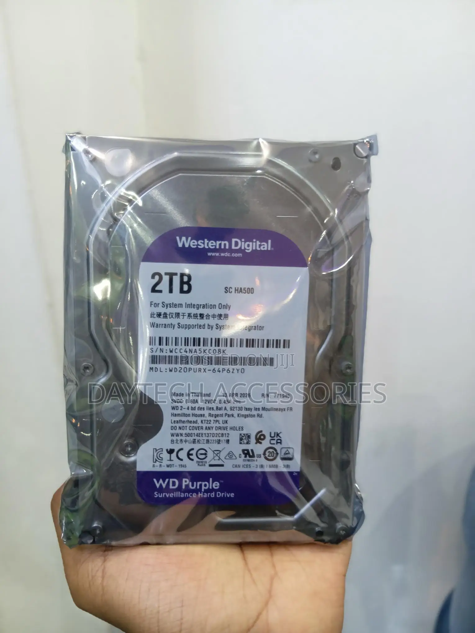 WD Surveillance 2 TB Hard Disk
