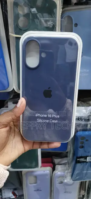 iPhone 16 Plus Blue Apple Silicone Case